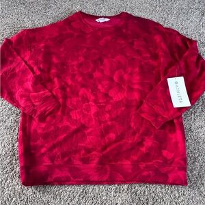 Athleta Balance Printed Pullover side medium NWT